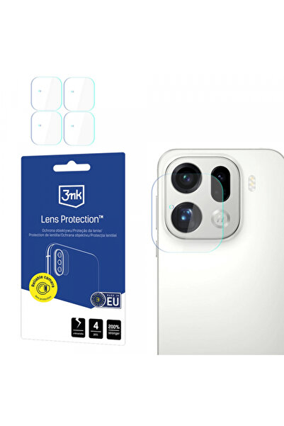 3MK Rear Camera Protection Film for Oppo Find X9 Pro, Tempered Glass, Set of 4