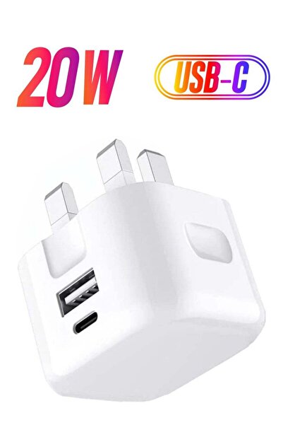 Shopi شاحن USB-C ثنائي المنافذ بقدرة 20 واط لهواتف Galaxy A04 / A04s / A04 Co...