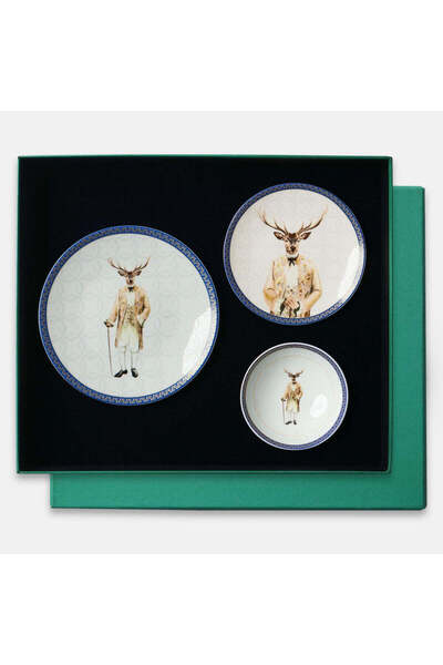 VITELLI DUBAI DEER Louise 18 Piece 6 Person Dinner Set