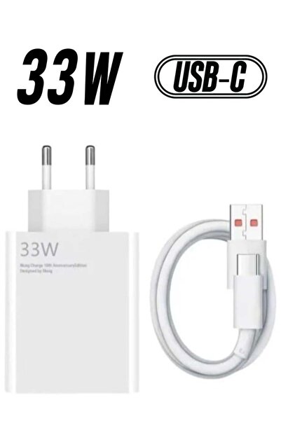 Shopi 33W Fast Charging Adapter with Type-C Cable – Quick Charge Power Adapte...