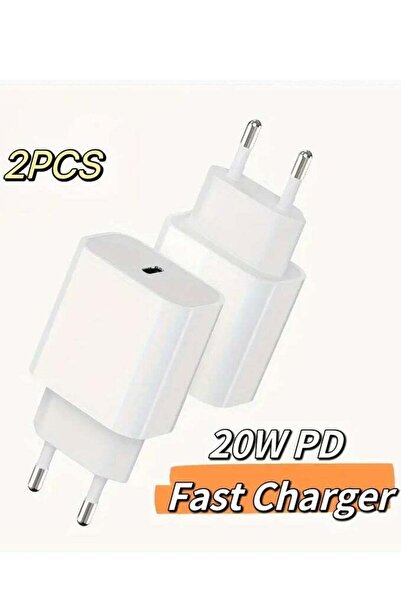 Shopi 2-Pack 20W USB-C PD Fast Wall Charger with European Standard Plug – Com...