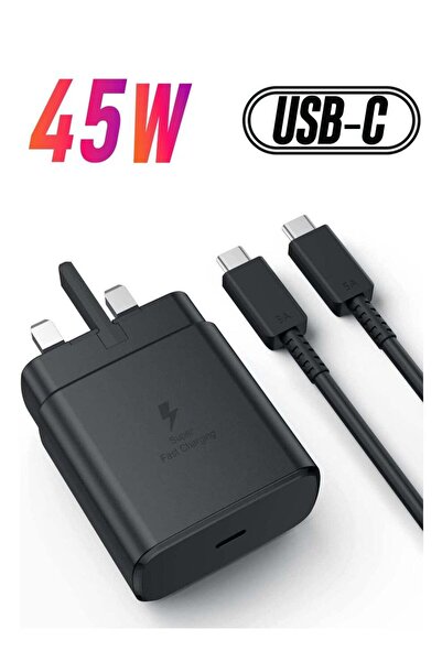 Shopi شاحن سامسونج السريع بقوة 45 واط من النوع C مع كابل USB-C بطول 5 أقدام –...