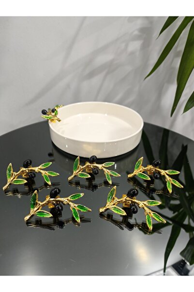 PARILTI HOME COLLECTİON 6-Piece Accessory Glass and Porcelain Holder, Compati...