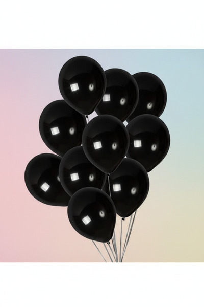 Umamiçe بالون كروم اسود ميتاليك 5 قطع