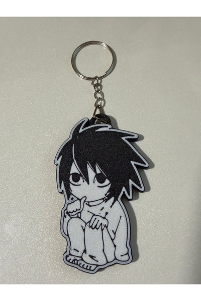 nihonwosekai Death Note Ryuzaki L Anime Keychain 3D Printing