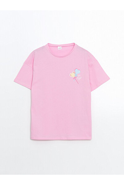 LC Waikiki Top de pijama pentru fete Özmarka, nou sezon, cu decolteu tip crew...