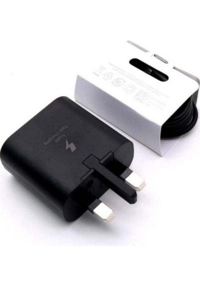 Shopi UK USB C Plug & Cable 45W Charger For Samsung FAST Charge Adapter 3 Pin Mains Wall Charging for gal