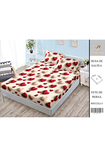 FIONNA.RO Satin Cotton Cotton Cover With Stretchy And Pillowcases 160X200cm -...