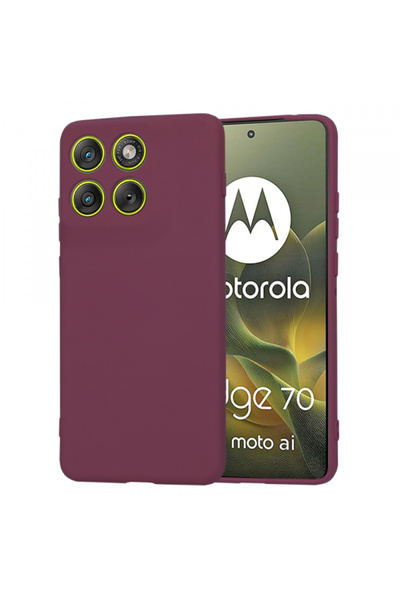 Techsuit Θήκη για Motorola Edge 70, Techsuit, SoftFlex, Κεράσι