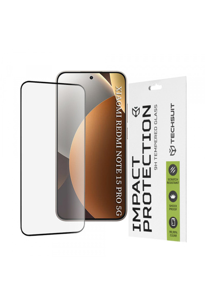 Techsuit Προστατευτικό οθόνης για Xiaomi Redmi Note 15 Pro 5G, σκληρυμένο γυα...