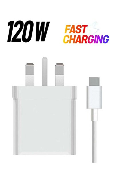 Shopi شاحن كومبو بقوة 120 واط من النوع A (بريطاني) - شاحن USB عالي السرعة لله...