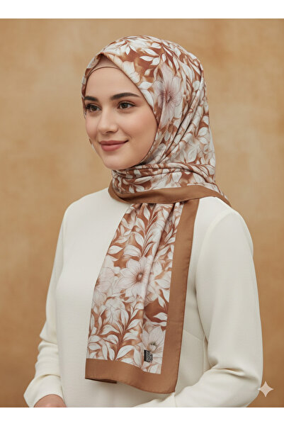 REMOMODA Patterned Floral Model Shawl Italian Soft Shawl High Quality