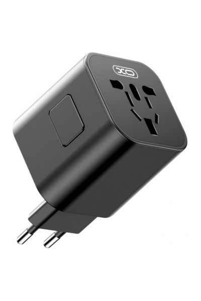 XO Design WL28 Travel Power Adapter, Black
