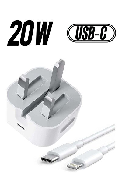 Shopi شاحن حائط بقوة 20 واط بتقنية الشحن السريع من النوع C، مزود بكابل USB-C ...