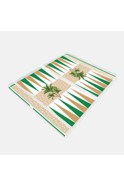 VITELLI DUBAI Hazeran Palm Acrylic Backgammon