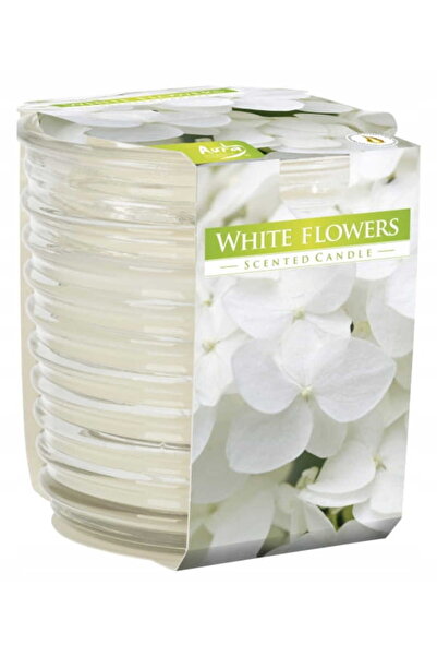 Other Scented candle in a jar, White flowers, 8x82cm, up to 28 hours of burni...