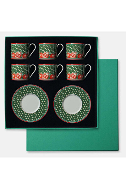 VITELLI DUBAI أكواب شاي هازيران بالرمان، 6 قطع