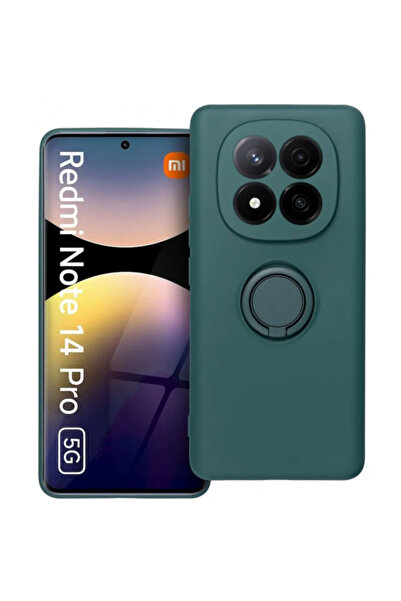 OEM Husa pentru Xiaomi Redmi Note 14 Pro 5G, OEM, Silicone Ring, Verde
