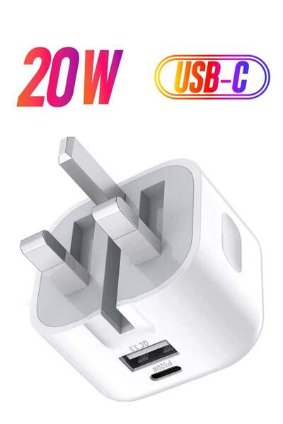 Shopi 20W USB C Charger Block, 2-Ports [USB-C + USB] Charging Station, QC PD3...