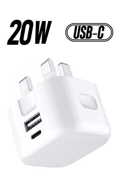 Shopi شاحن USB-C ثنائي المنافذ بقدرة 20 واط لهواتف Galaxy A04 / A04s / A04 Co...