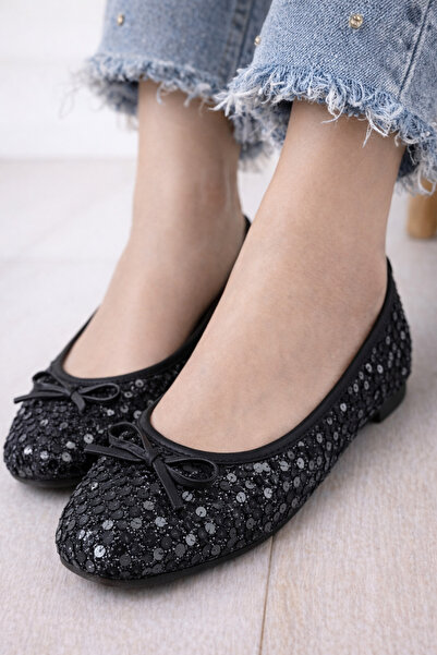 STOCON Women's Sequined Mary Jane Ballet Flats with Stylish Buckle Orthopedic...