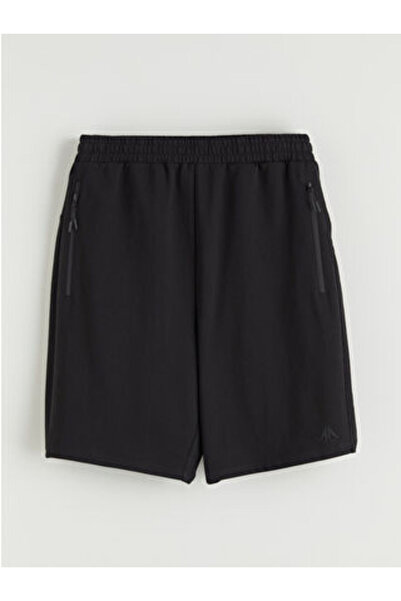 LC Waikiki Black Slim Fit Men's Sports Shorts