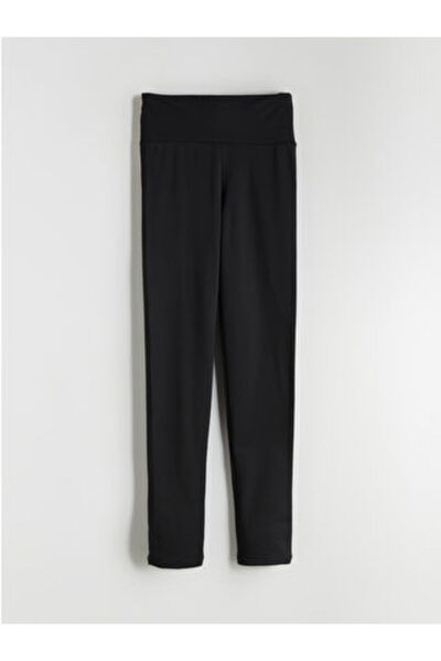 LC Waikiki Black High Waist Recovery Women's Sports Leggings