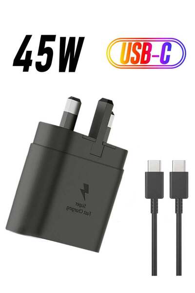 Shopi 45W Super fast charger Plug Data cable for Samsung galaxy S24 ULTRA S23...