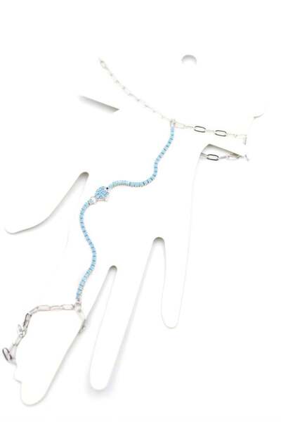 Mestore سمكة الشاهمران بالحجر الأزرق - فضي