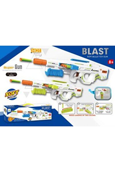 PlayFun Pistol Manual cu Bile Moi 2 Culori