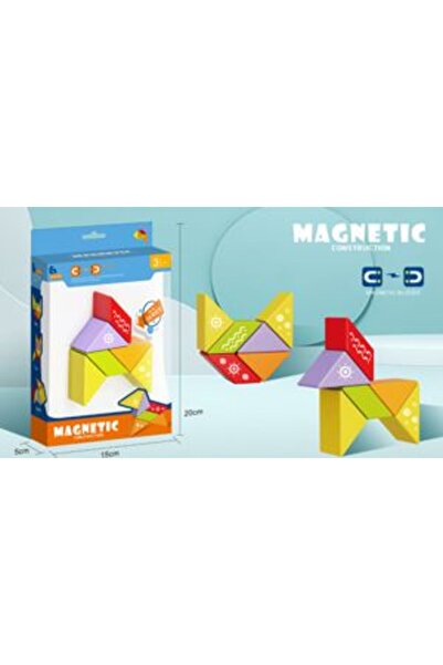 PlayFun Cub Magnetic Tangram 7 Piese