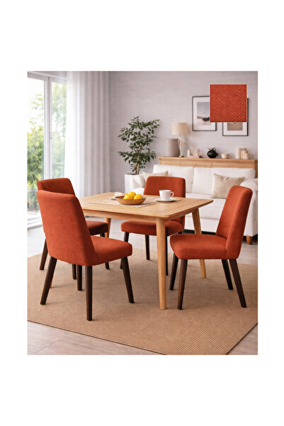 Akbal Home Sandalye Kılıfı 6 Adet Standart Retro Kare Bal Petek Kumaş Yüksek ...