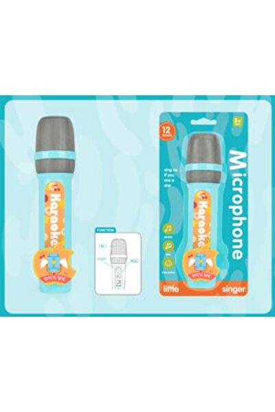 PlayFun Microfon Albastru Karaoke pentru Copii