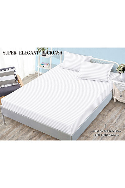 FIONNA.RO Damask Cotton Cover 180x200cm - White