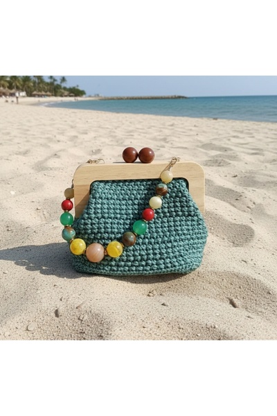 elimdeki sanat Tubicraft el örgüsü ege tılsımı özel tasarım çanta 🌊