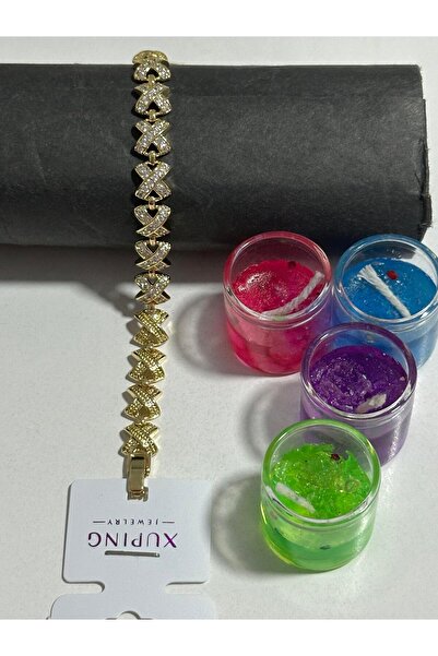 XUPING JEWELRY Stoned X Model Stylish and Elegant Steel Bracelet