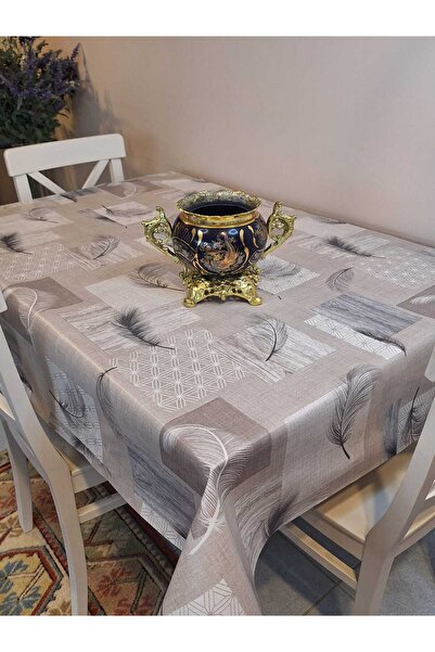 Başak Ev Tekstili Fiber Pvc Tablecloth – Modern, Durable, Wipeable, and Styli...