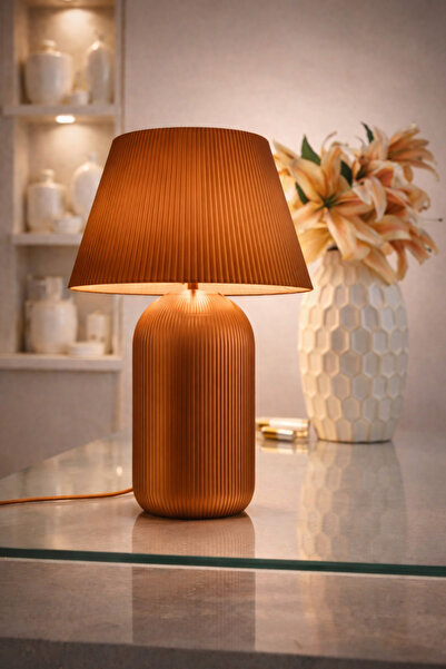 Rekatech Modern LACİVERT AQUA Abajur Masa Lambası – Lüks Dekoratif Gece Işığı...