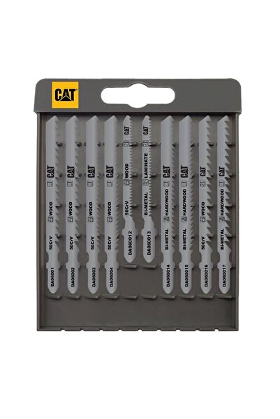 Cat DA06902 10 Parça Profesyonel Ahşap Hassas/Kaba/Düz/Kavisli Kesim Dekupaj ...