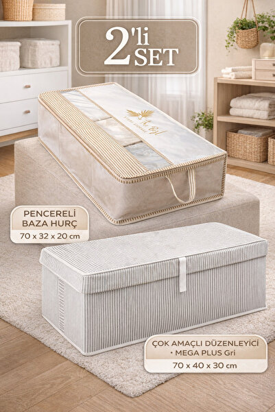 PONÇİK BEBEK Under-The-Window Storage Box and Multi-Purpose Mega Plus Size Bo...