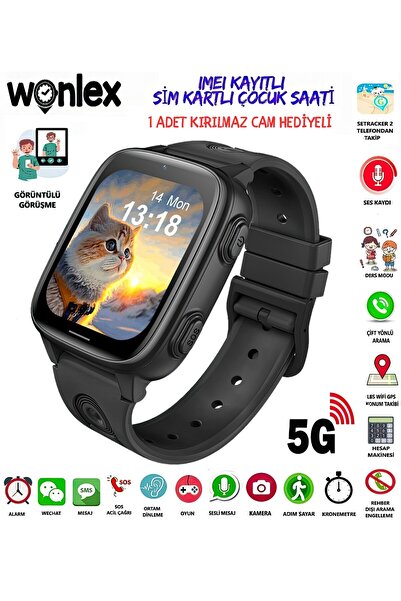 ROXİVA Wonlex 5G Sim Kartlı İmei kayıtlı Wifi/Gps/Lbs Konum Uzaktan Dinleme A...
