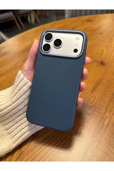 daystar حافظة هاتف من الجلد المحبوك باللون الأزرق الداكن متوافقة مع آيفون 17 ...