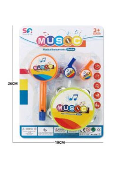 PlayFun Set Muzical Tamburină și Fluier