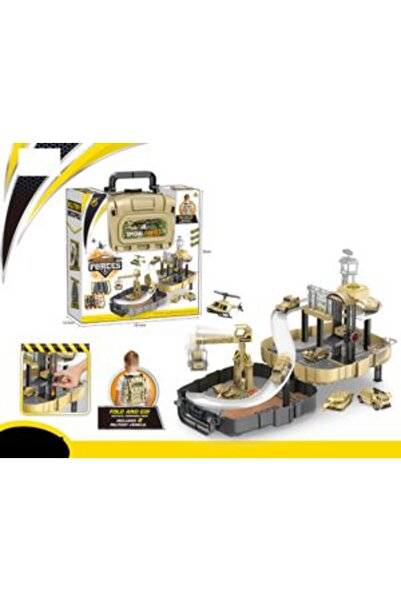 PlayFun Set Parcare Militar în Ghiozdan