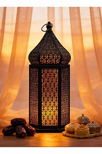 Yoawllty زينة رمضان، فانوس إضاءة LED رمضاني - مصباح مقاوم للماء يعمل بالبطاري...