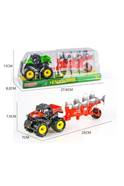 PlayFun Tractor Fermă cu Remorcă Inerțial