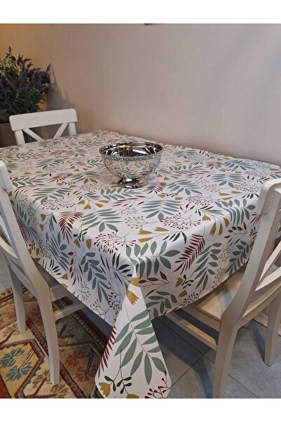 Başak Ev Tekstili Fiber Pvc Tablecloth – Modern, Durable, Wipeable, and Styli...