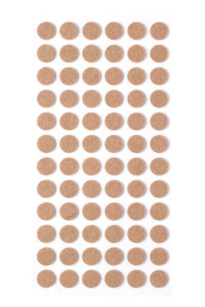 Mithra Life 72 Pieces of Cream Round Furniture Felt - Adhesive Table Chair Fl...