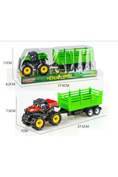 PlayFun Tractor Fermă cu Remorcă Inerțial