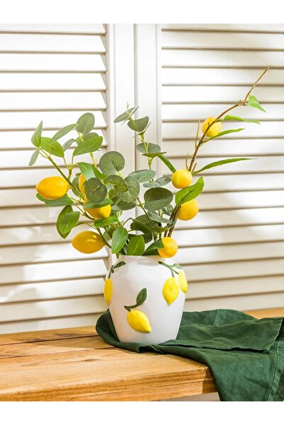 LC Waikiki Lemon Printed Ceramic Vase (S6)